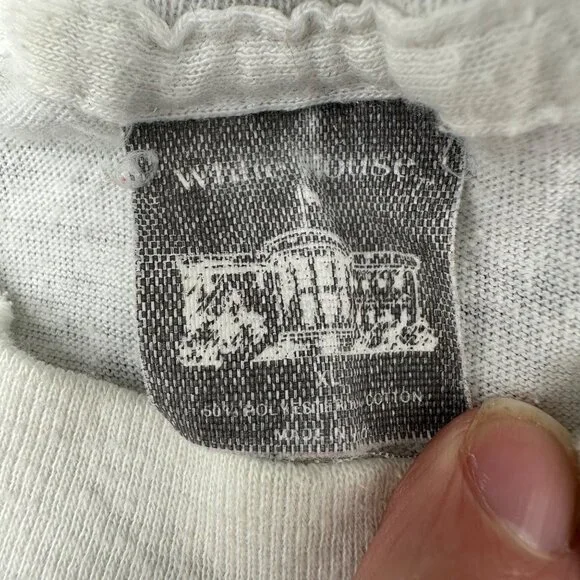 Vintage White House Oliver North For President T Shirt XL 80s USA Single Stitch - Picture 4 of 12